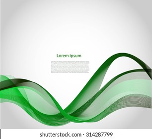 Abstract smooth lines on gray background
