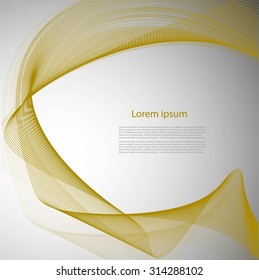 Abstract smooth lines on gray background