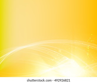 Abstract smooth lines. Science orange wave design, contains transparencies and effects. Vector background.