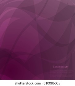 Abstract smooth lines with text