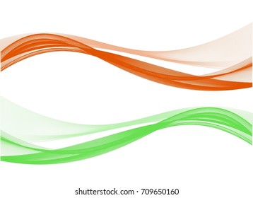 Abstract smooth lines with text