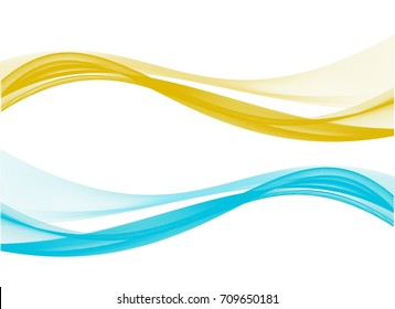 Abstract smooth lines with text