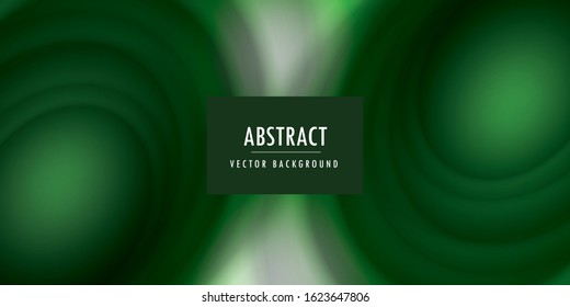Abstract smooth lines vector green background