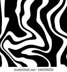 Fondo abstracto, liso y líquido de líneas negras