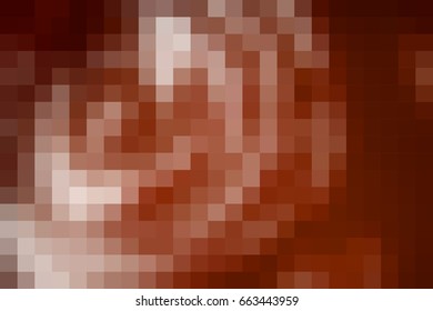 Abstract smooth mosaic brown tile background, horizontal format.