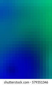 Abstract smooth mosaic tile blue and green background for any design, vertical format.