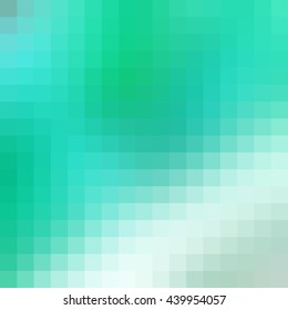 Abstract smooth mosaic tile green background for any design, square format.