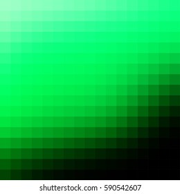 Abstract smooth mosaic tile green background for any design, square format.