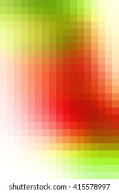Abstract smooth mosaic tile orange and green background for any design, vertical format.