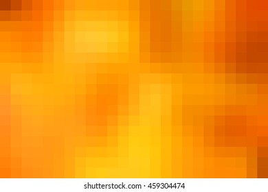 Abstract smooth mosaic tile orange background for any design, horizontal format.