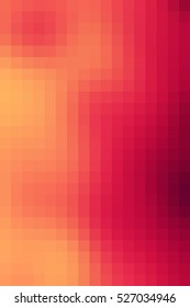 Abstract smooth mosaic tile orange background for any design, vertical format.