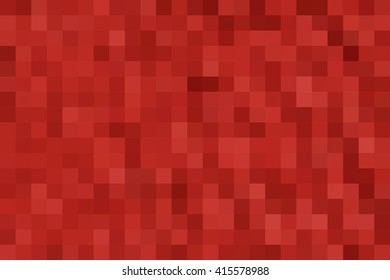 Abstract smooth mosaic tile red background for any design, horizontal format.