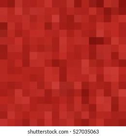 Abstract smooth mosaic tile red background for any design, square format.