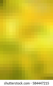 Abstract smooth mosaic tile yellow background, vertical format.
