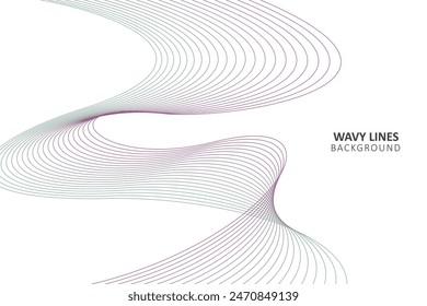 Abstract smooth motion lines background
