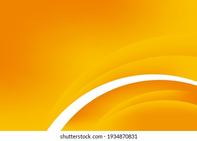 Abstrakter, glatter orangefarbener Hintergrund Design-Vorlagenvektor, Gelbes Mesh-Gradient-Element