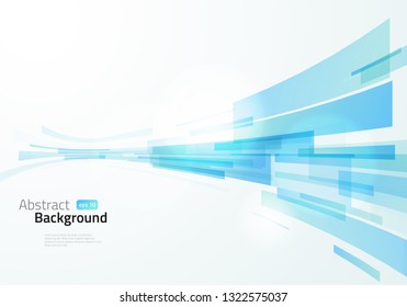 Abstract smooth perspective background. Vector light trancperent illustration.