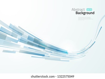 Abstract smooth perspective background. Vector light trancperent illustration.