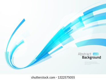 Abstract smooth perspective background. Vector light trancperent illustration.