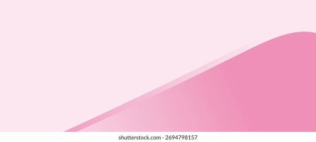 Diseño de fondo de degradado de malla de onda rosa lisa Abstractas, Vector de Plantilla de fondo de pastel rosa suave. póster, Sitio web