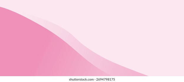 Diseño de fondo de degradado de malla de onda rosa lisa Abstractas, fondo pastel rosa suave. Vector, moderno, póster