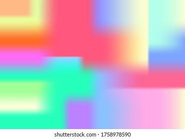 Abstrakter, glatter Regenbogen-Hintergrund. Farbiges unscharfes Design, Vektorgrafik