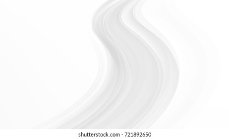 Abstract Smooth Shiny Curve White and Gray Vector Backgrounds