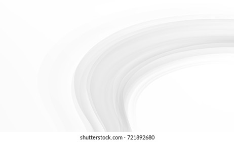 Abstract Smooth Shiny Curve White and Gray Vector Backgrounds