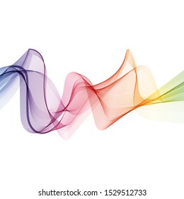 
Abstract smooth smoke wave background. Color wave. Design element.