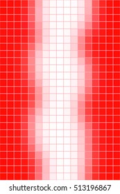 Abstract smooth square mosaic tile red background, vertical format.