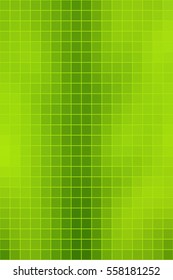 Abstract smooth square mosaic tile green background, vertical format.