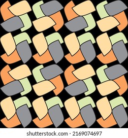 Abstract Smooth square.abstract seamless squares.rhombus vector  Bright colors.Abstract black background. Geometric square pattern.square wrapping paper illustration.colorful tile pattern.