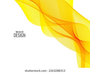 Abstract smooth stylish colorful wave design background vector