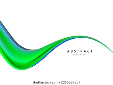 Abstract smooth stylish colorful wave design background vector