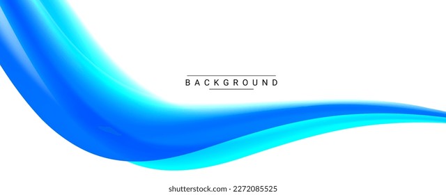 Abstract smooth stylish colorful wave design background vector