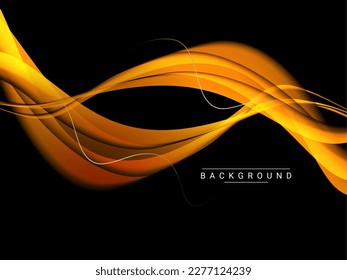 Abstract smooth stylish colorful wave design background vector