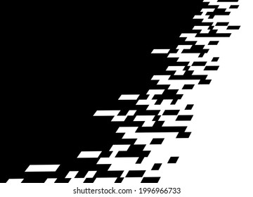 Abstract smooth transition from black to white.Modern abstract black and white vector background.