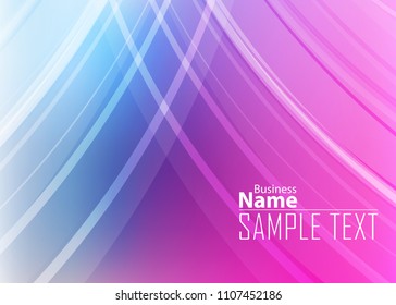 Abstract smooth twist light lines vector background.  Abstract blur gradient background with trend pastel pink, purple, violet, blue colors, wallpapers, web, presentation prints. Vector illustration.