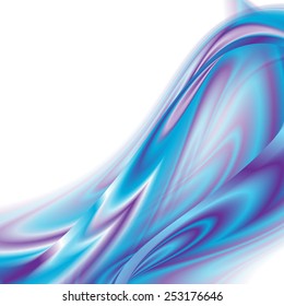 Abstract smooth twist light lines vector background. Eps 10. Blue and pink 