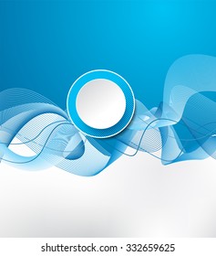 Abstract smooth twist light lines vector background. Design layout template