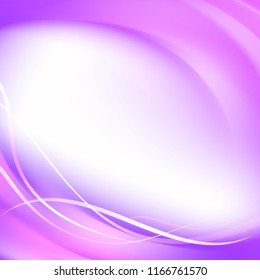 Abstract smooth violet lines. Vector background contains transparencies.