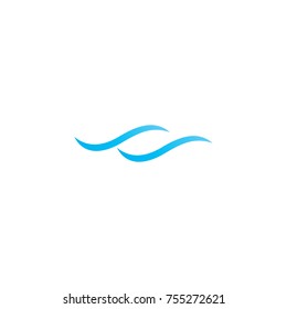 Abstract Smooth Wave Logo Design Vector