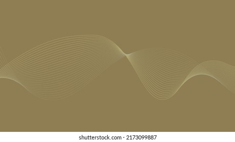 Abstract smooth wave modern stream background. Vector illustration background . wave element on earth tone color background.