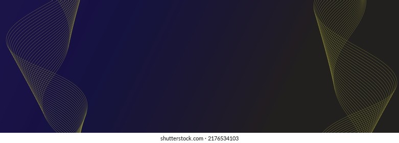 Abstract smooth wave modern stream background. Vector illustration background . wave element on dark blue and black background.