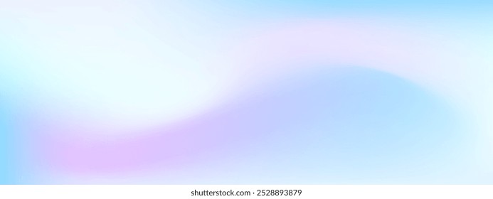 Abstract smooth wave winter colored vector gradient background