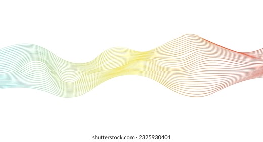 fondo de ondas suaves abstractas. fondo de franjas coloridas