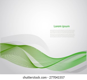 Abstract smooth waves on gray gray background