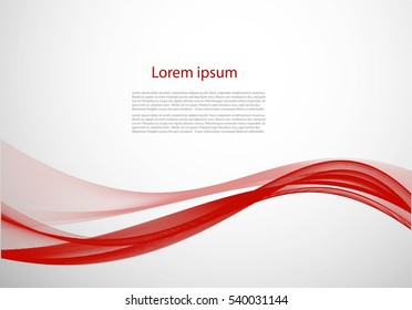 Abstrakte, glatte Wellen mit Text