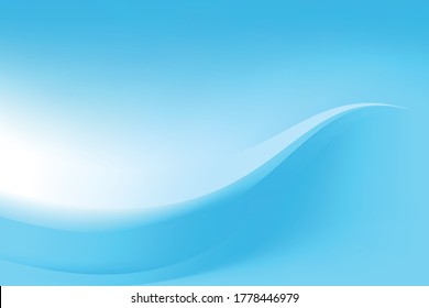 Abstrakter, glatter, hellblauer und weißer Hintergrund - Vorlagenvektor, unscharfer blauer und weißer Hintergrund mit Kopienraum für Text