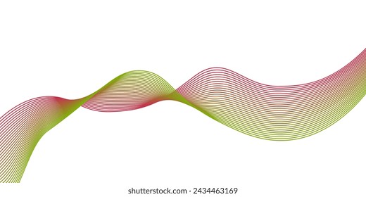 Abstract smooth wavy colored lines. Futuristic background. Dynamic wave shape. Design banner flyer cover website. Vector illustration